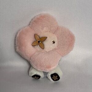 Plush Vivienne Flower Bag Charm Key Chain Lux Gift Louis LV New